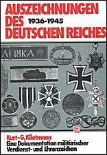 Auszeichnungen des Deutschen 
Reiches 1936-1945